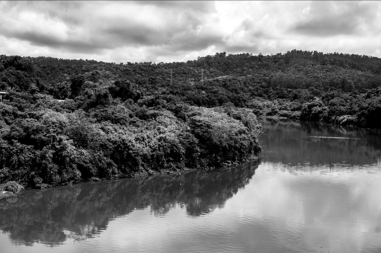 Curvas do Rio Tietê cercadas por matas ciliares em Santana de Parnaíba